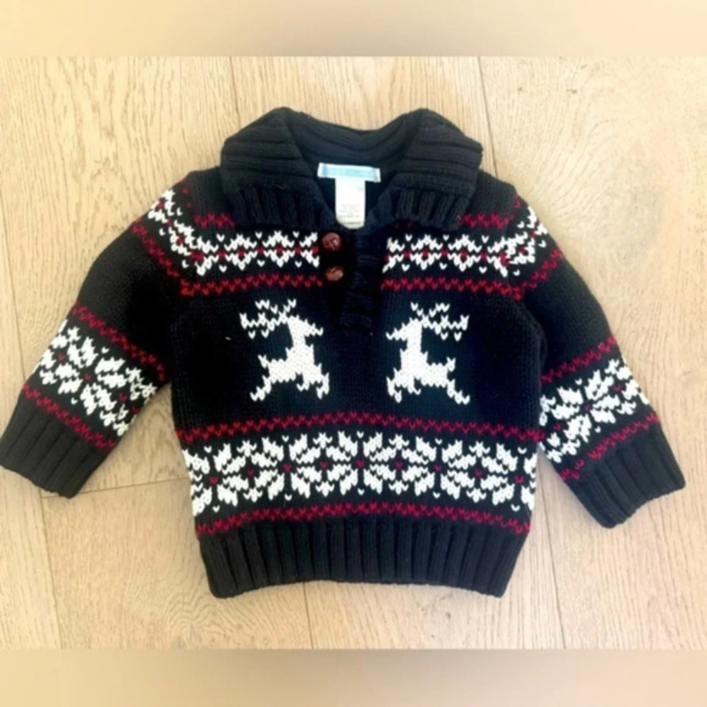 Janie and Jack 100% cotton boys sweater size 6-12 months